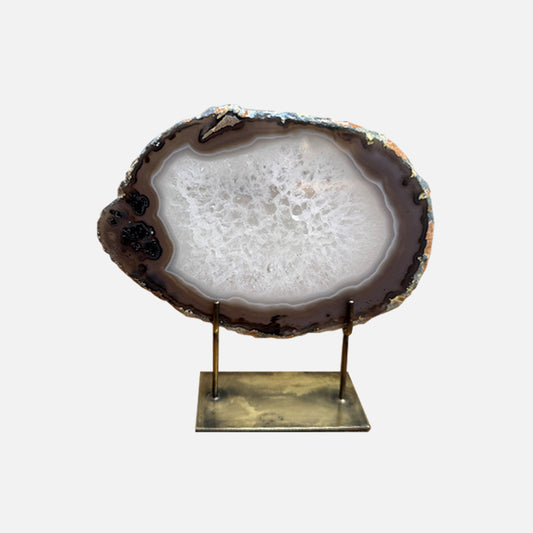 Agate Mineral - Medium Grey Crystal