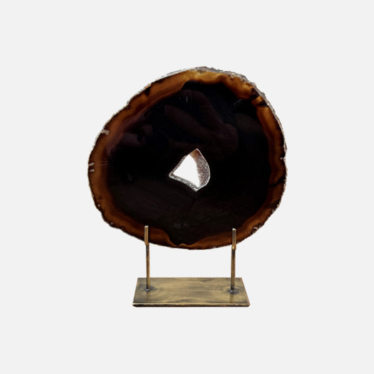 Agate Mineral - Medium Brown