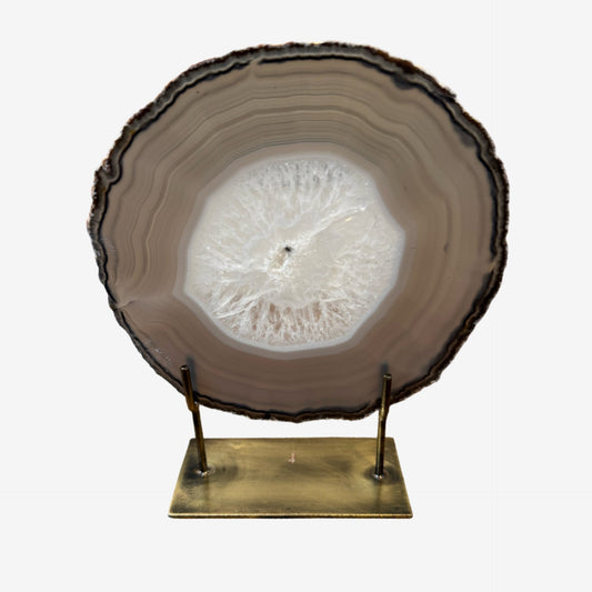 Agate Mineral - Medium Taupe Crystal