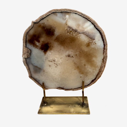 Agate Mineral - Medium Brown Multi