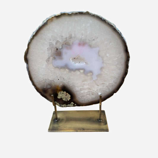 Agate Mineral - Medium Grey Crystal