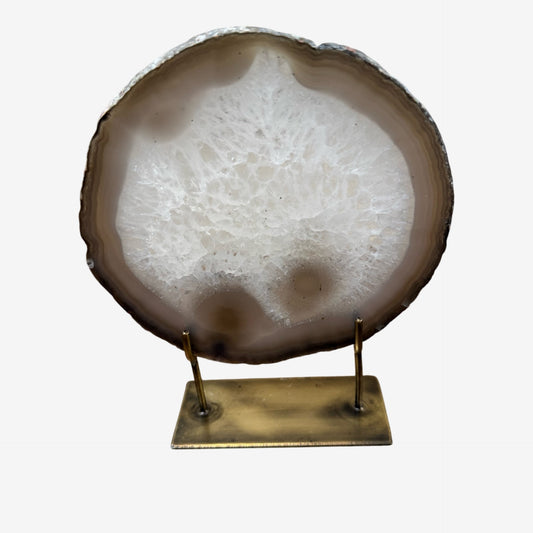 Agate Mineral - Medium Grey/Multi