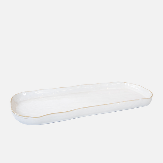 Ceramic Serving Tray - White